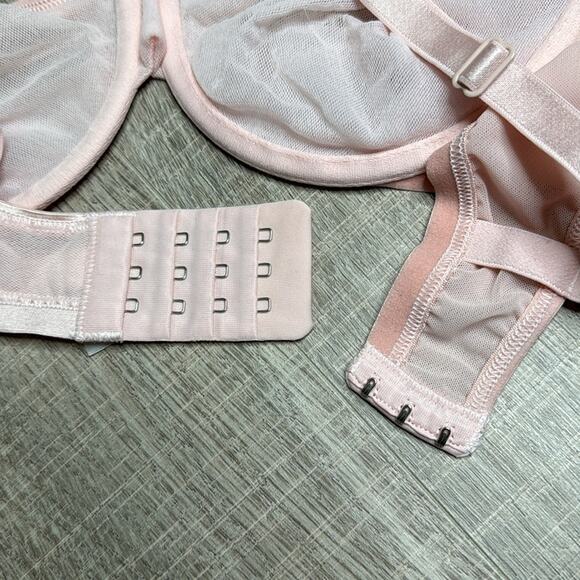 COSABELLA Pink Sheer Mesh Underwire Bra Womens - Picture 10 of 12